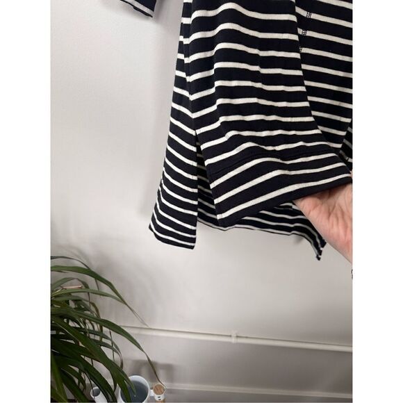 Caslon Women's Black and White Nautical Striped Knit Dress Size S - Picture 8 of 11